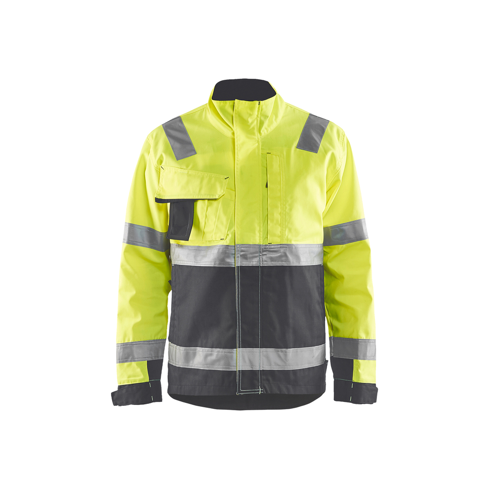 Veste haute-visibilité Blåkläder 4064 Jaune fluo/Gris moyen Blaklader - 406418113396