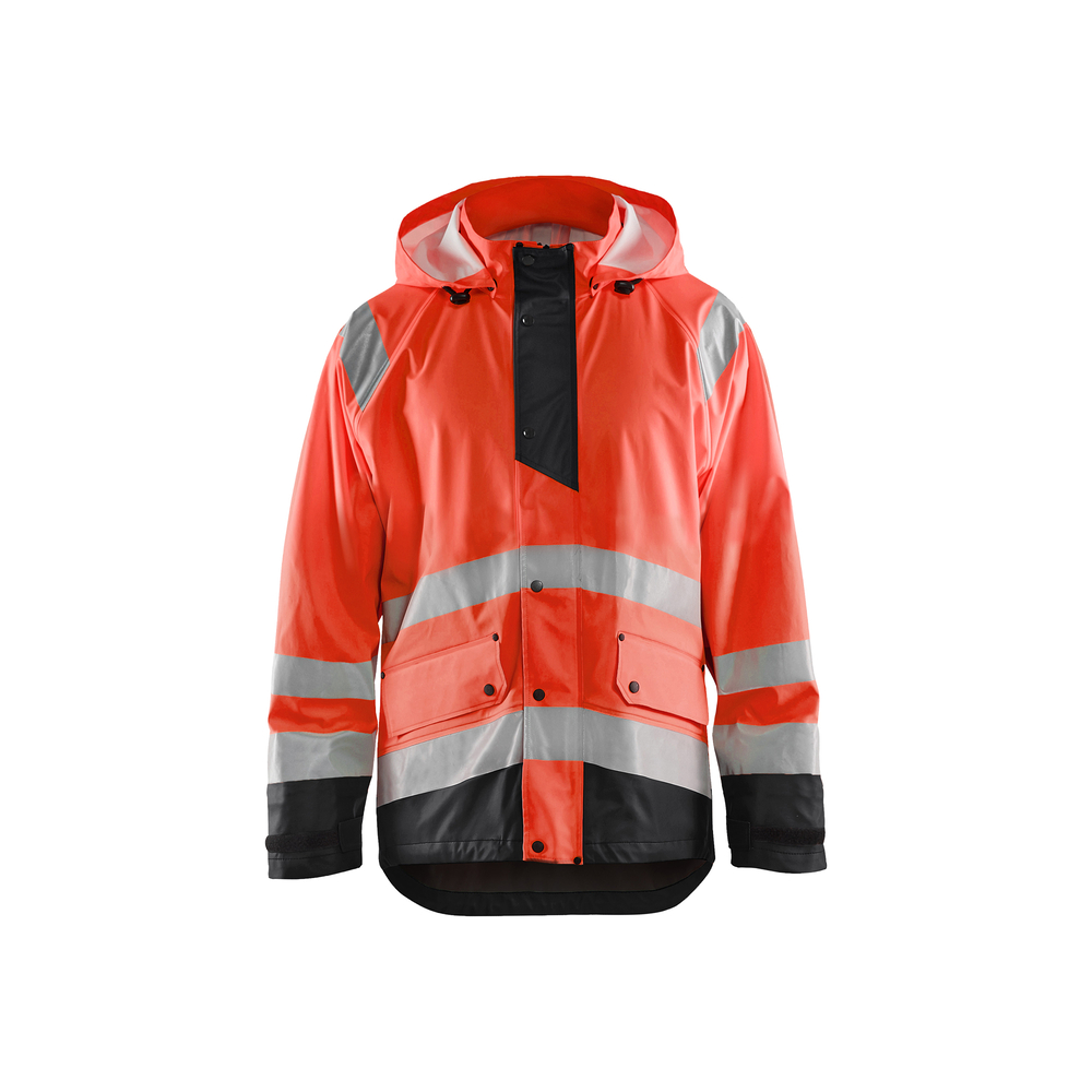 Veste de pluie haute-visibilité niveau 1 Blåkläder 4323 Rouge fluo/Noir Blaklader - 432320005599