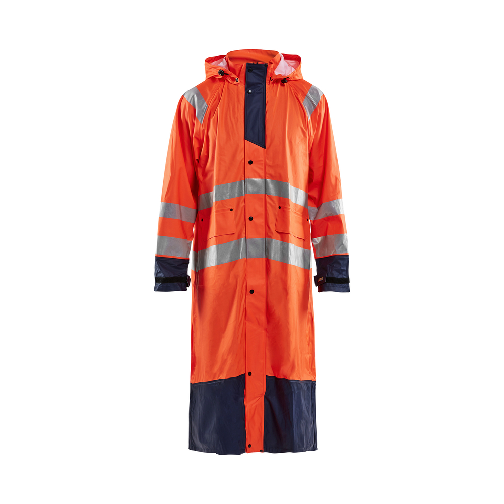 Manteau de pluie haute-visibilité niveau 1 4325 Orange fluo/Marine - Blaklader - 432520005389