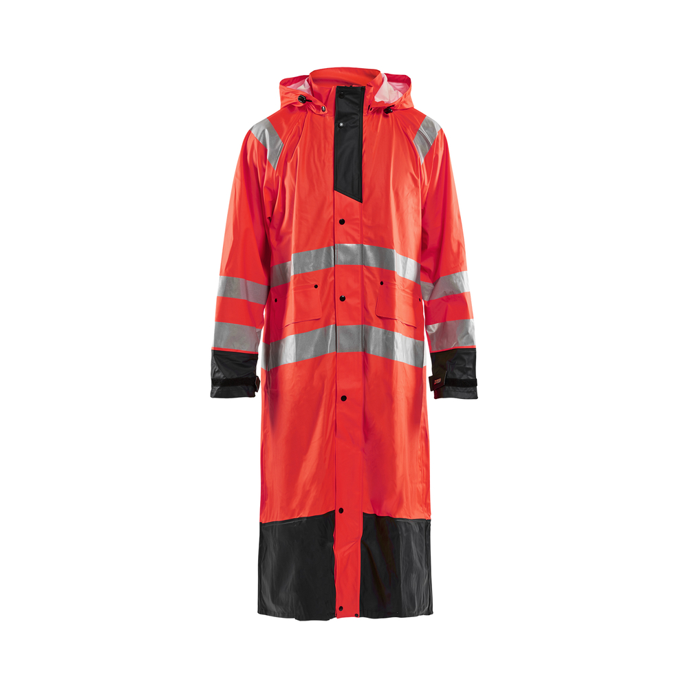 Manteau de pluie haute-visibilité niveau 14325 Rouge fluo/Noir Blaklader - 432520005599