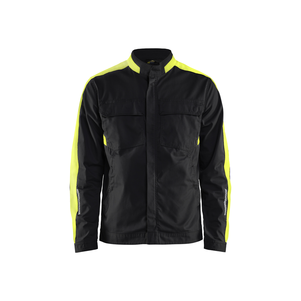 Veste industrie stretch 2D 4444 Noir/Jaune fluo Blaklader - 444418329933