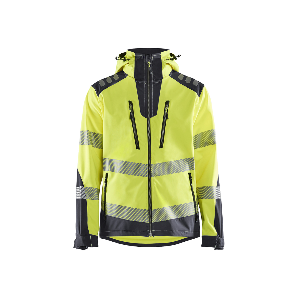 Veste Softshell haute-visibilité Blåkläder 4491 Jaune fluo/Gris moyen Blaklader - 449125133396