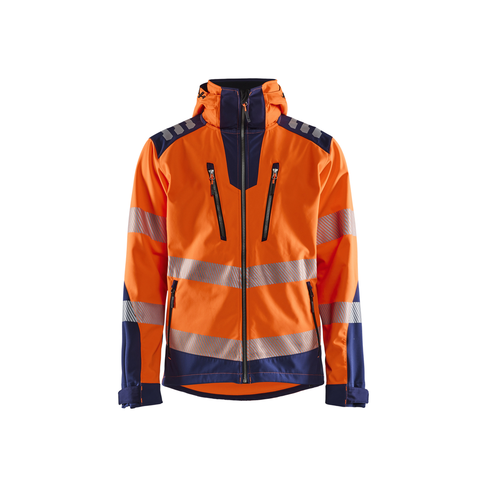 Veste Softshell haute-visibilité Blåkläder 4491 Orange fluo/Marine Blaklader - 449125135389