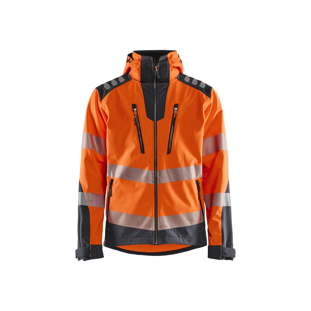 Veste Softshell haute-visibilité Blåkläder 4491 Orange fluo/Gris anthracite Blaklader - 449125135396