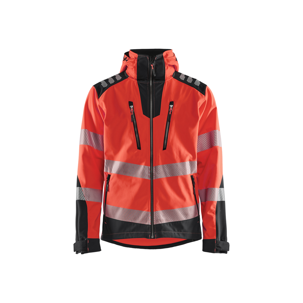 Veste Softshell haute-visibilité 4491 Rouge fluo/Noir Blaklader - 449125135599