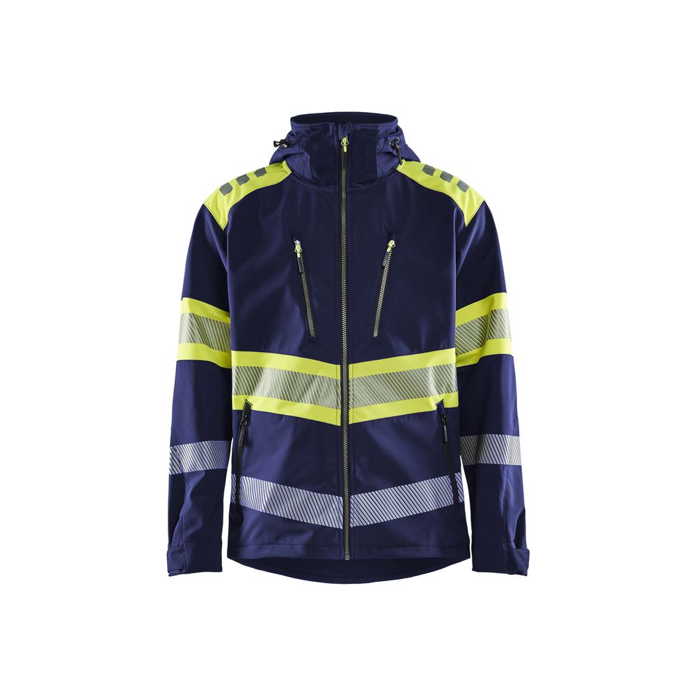Veste softshell haute visibilité 4494 Marine/Jaune fluo Blaklader - 449425138933