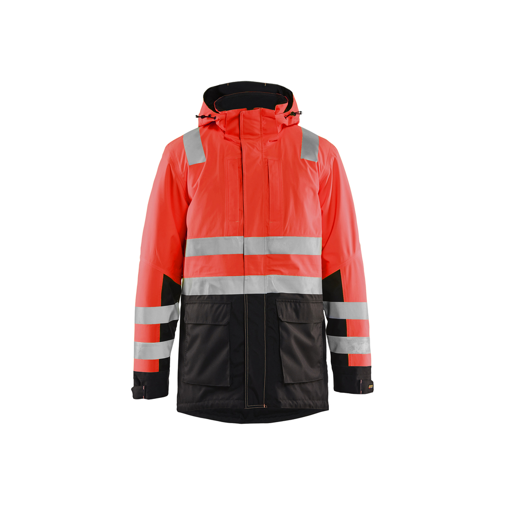 Parka hiver haute-visibilité Blåkläder 4495 Rouge fluo/Noir Blaklader - 449519875599