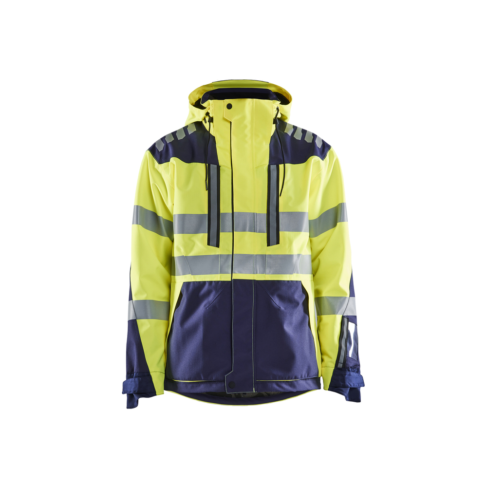 Veste hardshell stretch 2D haute-visibilité 4496 Jaune fluo/Marine Blaklader - 449619183389