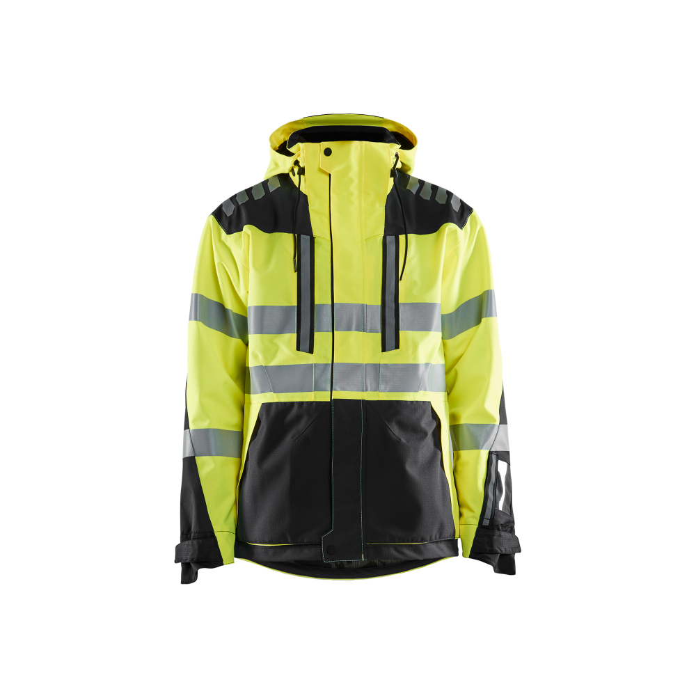 Veste hardshell stretch 2D haute-visibilité 4496 Jaune fluo/Noir Blaklader - 449619183399