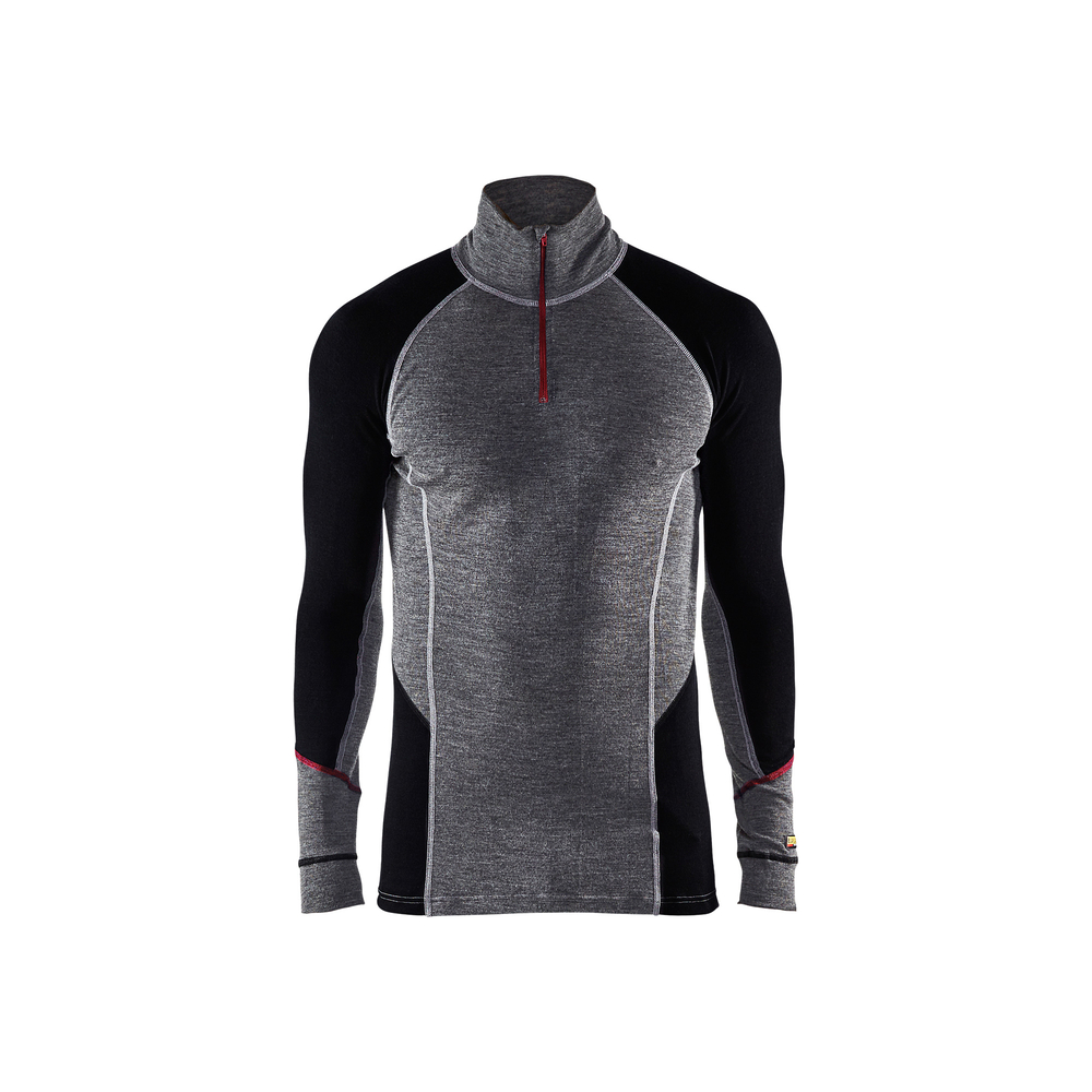 Haut de sous-vêtement col camionneur XWARM 4699 Gris moyen/Noir Blaklader - 469917369699