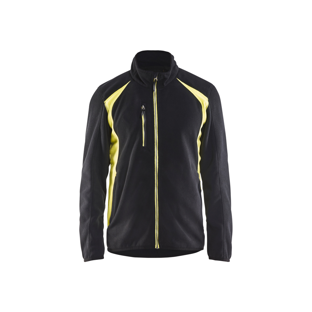 Veste micropolaire 4730 Noir/Jaune fluo Blaklader - 473025109933