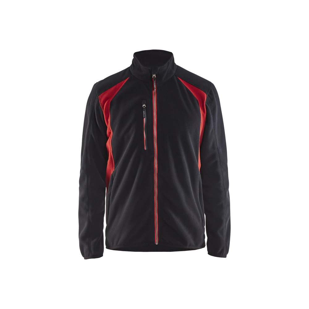Veste micropolaire 4730 Noir/Rouge Blaklader - 473025109956
