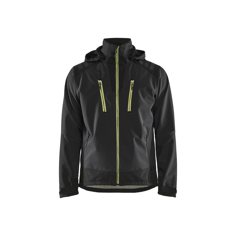 Veste softshell stretch 2D Blåkläder 4749 Noir/Jaune fluo Blaklader - 474925139933