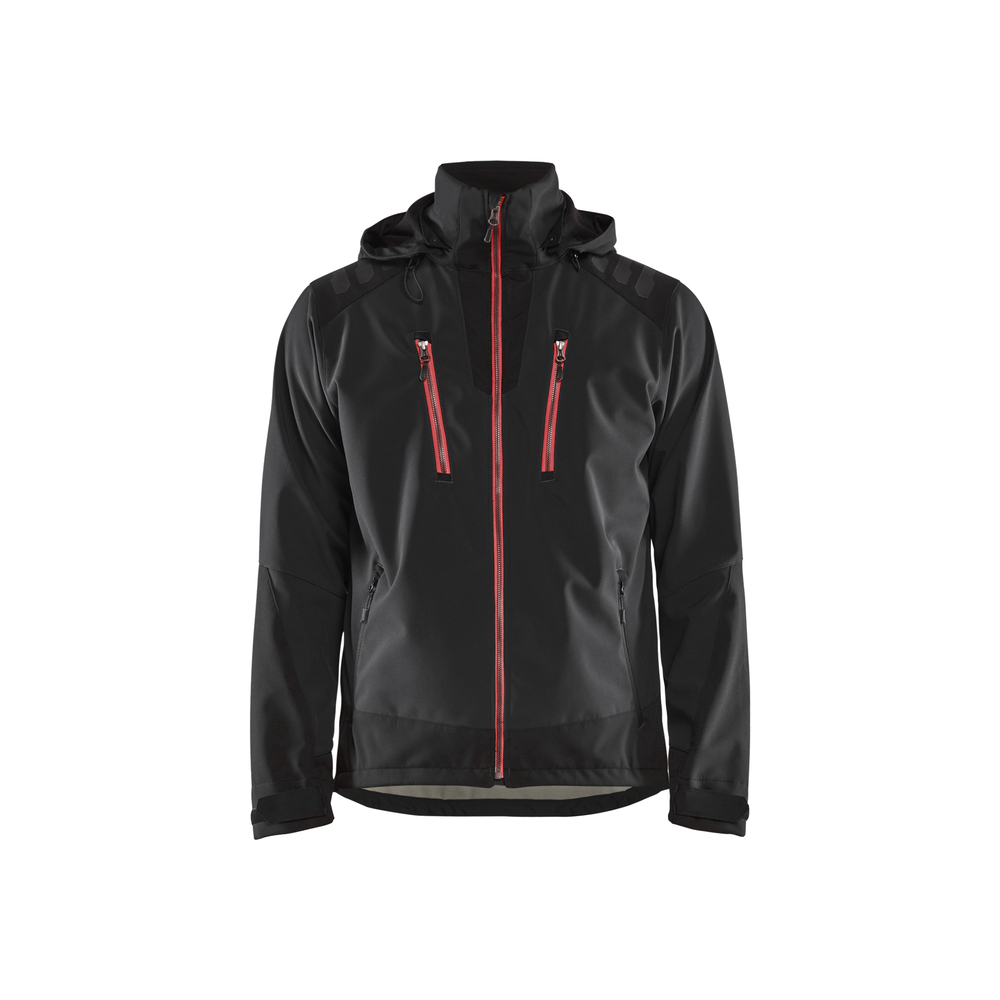 Veste softshell stretch 2D 4749 Noir/Rouge Blaklader - 474925139956