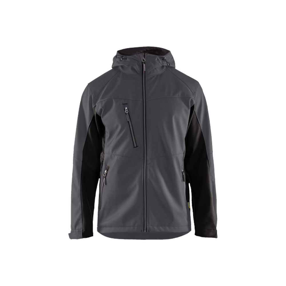 Veste Softshell à capuche 4753 Gris moyen/Noir Blaklader - 475325169699