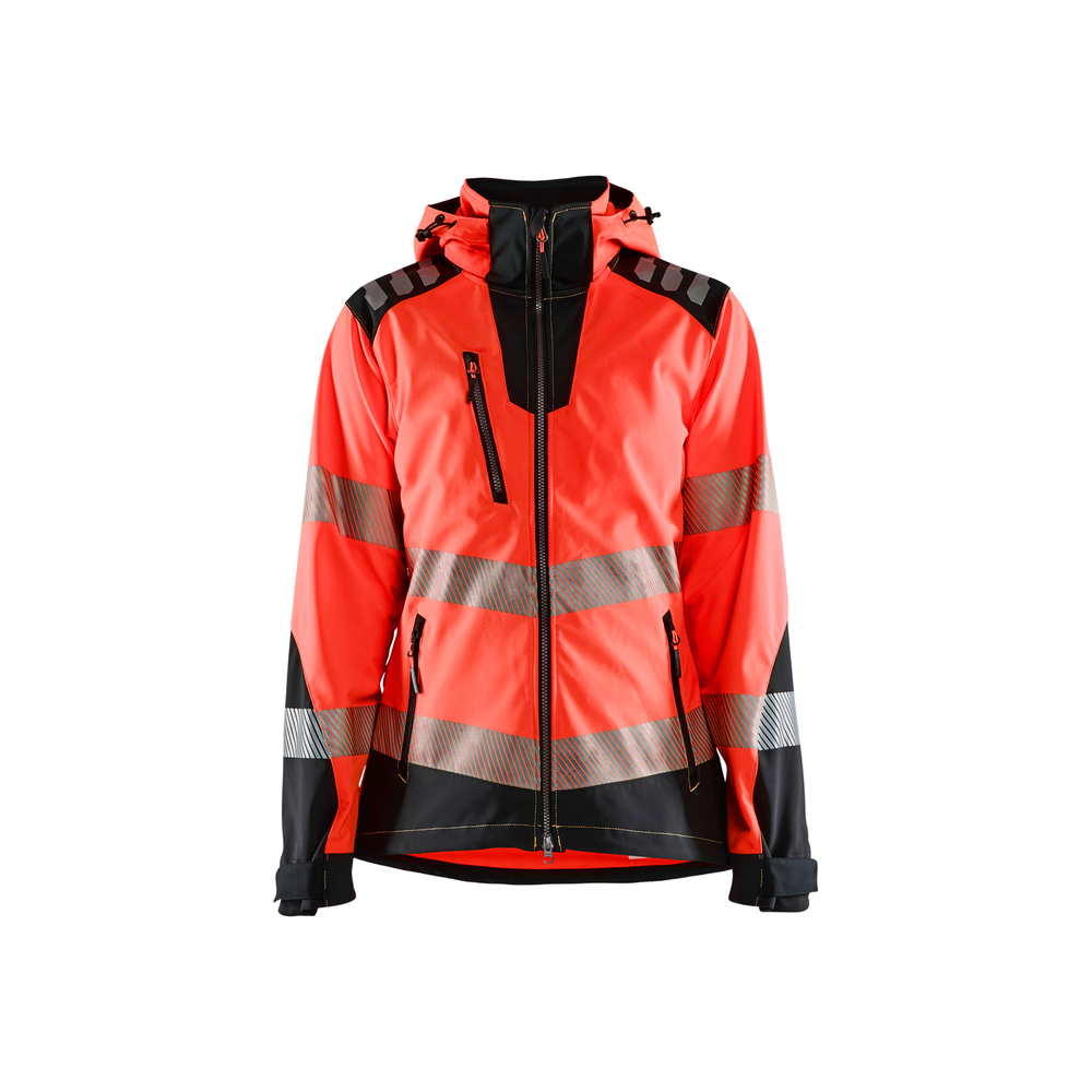 Veste softshell haute-visibilité femme 4791 Rouge fluo/Noir Blaklader - 479125135599