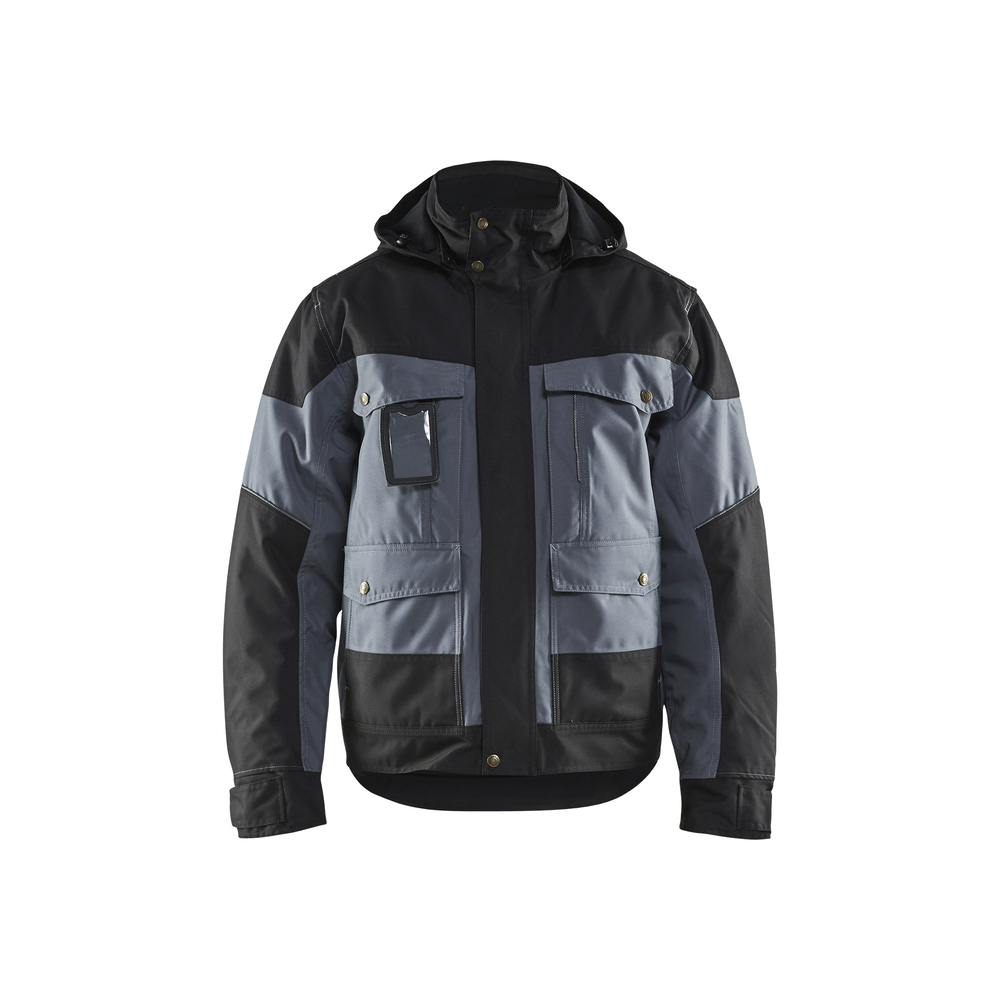 Veste hiver à capuche 4886 Gris clair/Noir Blaklader - 488619779499
