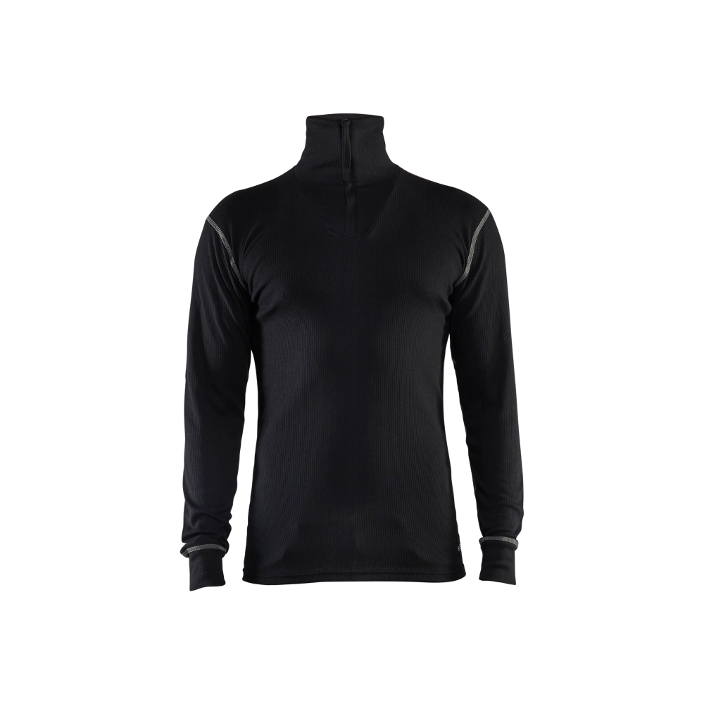 Haut de sous-vêtements col zippé retardant flamme inhérent Blåkläder 4898 Noir Blaklader - 489817259900