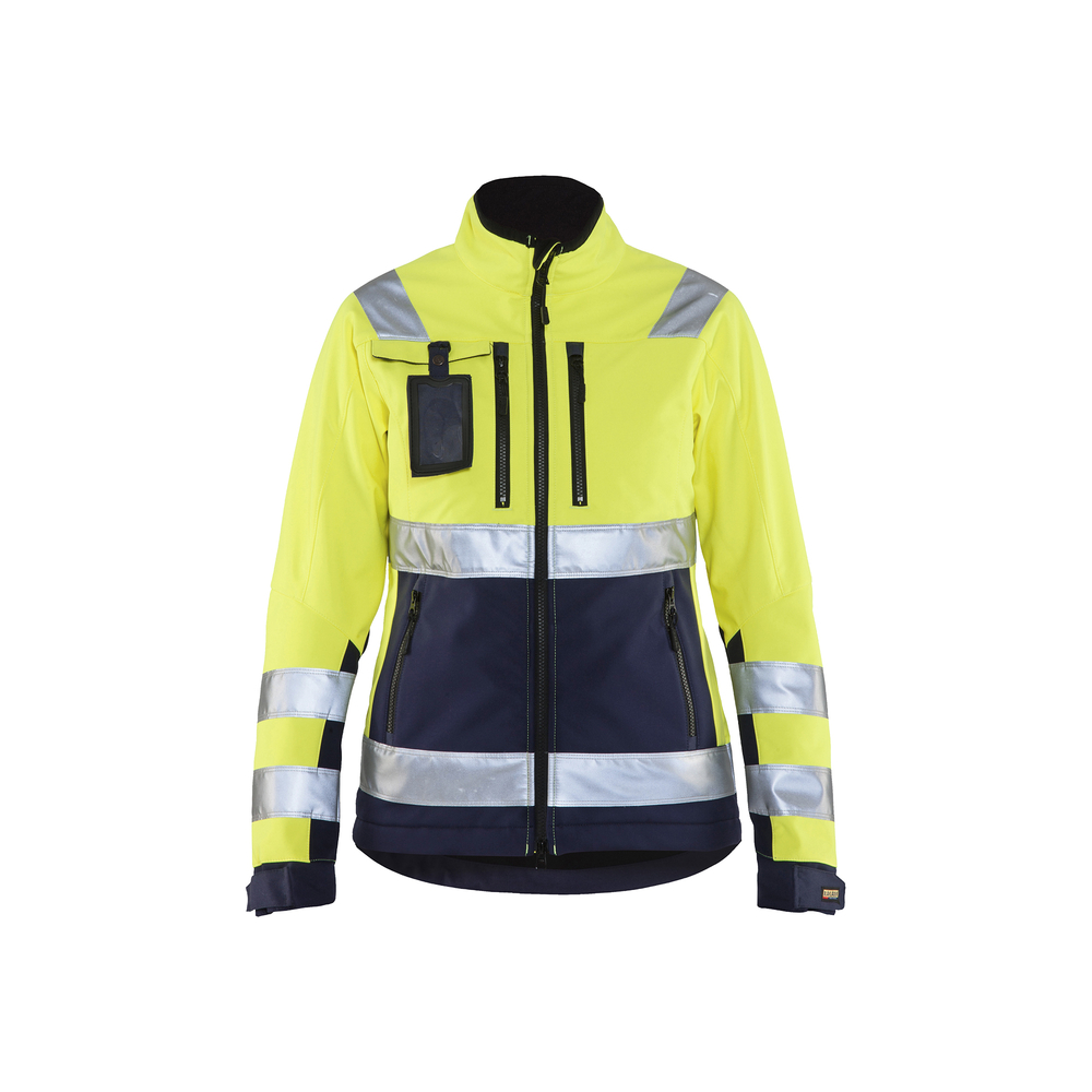 Veste softshell haute-visibilité femme 4902 Jaune fluo/Marine Blaklader - 490225173389
