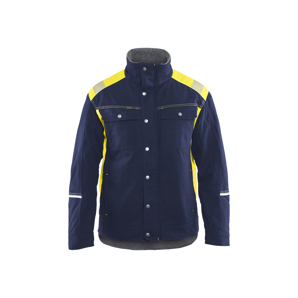Veste doublée artisan détails fluo Blåkläder 4915 Marine/Jaune fluo Blaklader - 491513708833