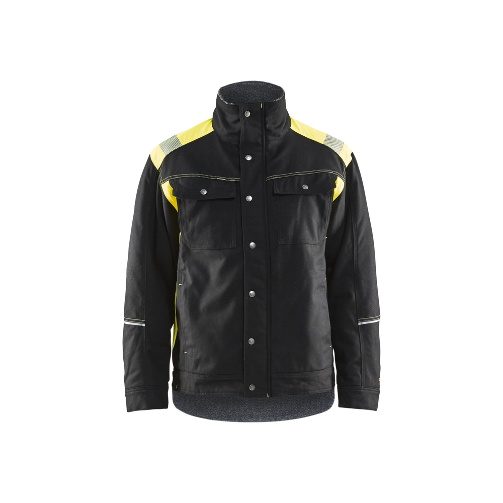 Veste doublée artisan détails fluo 4915 Noir/Jaune fluo Blaklader - 491513709933