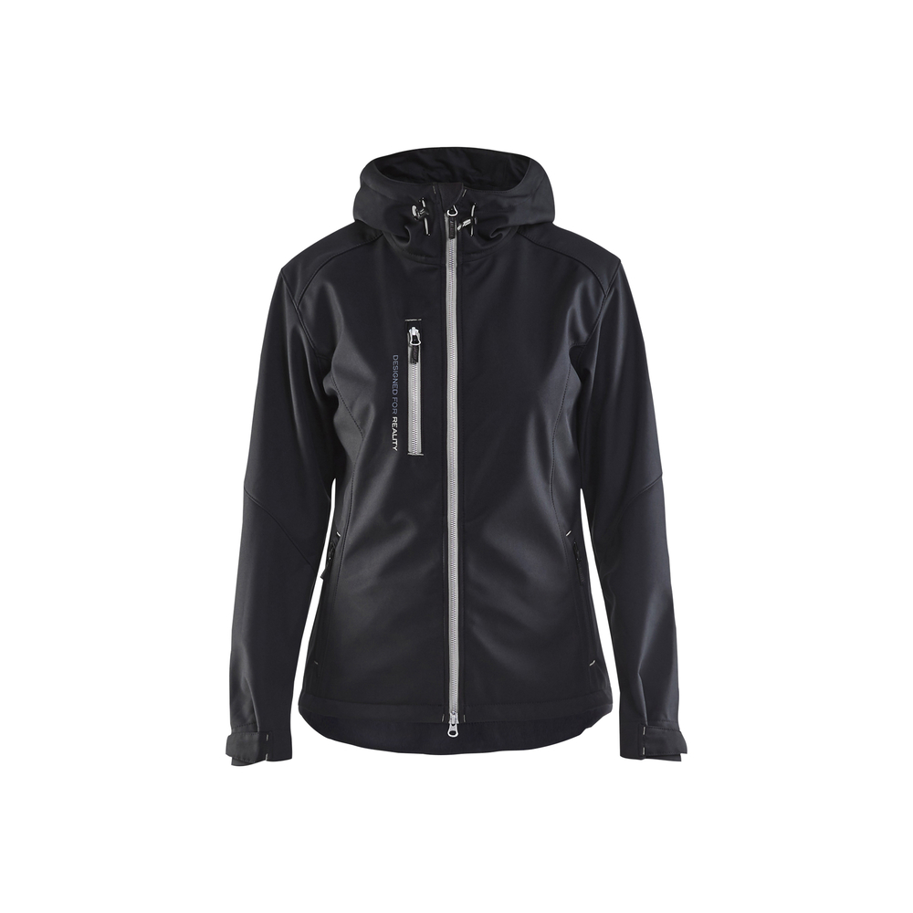 Veste softshell à capuche femme Blåkläder 4919 Noir/Gris clair Blaklader - 491925179992