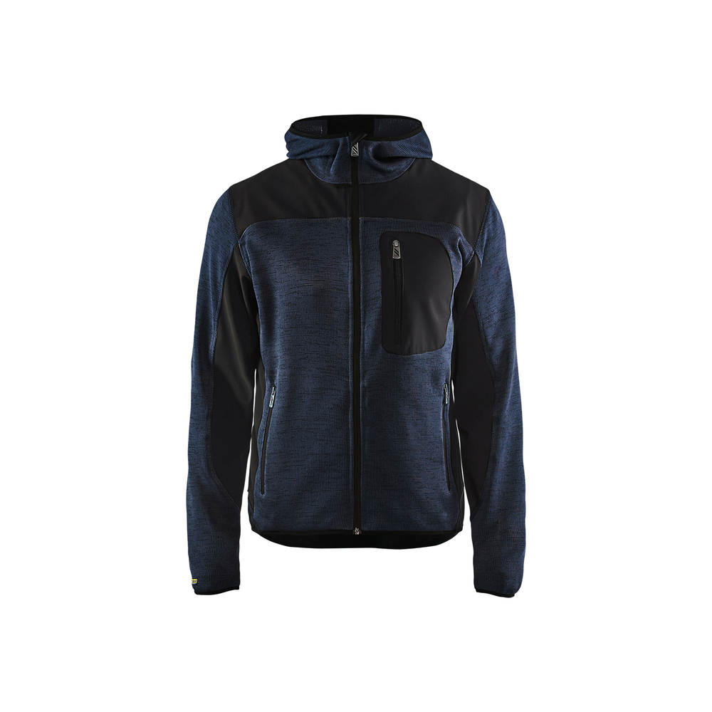 Veste tricotée à capuche 4930 Marine foncé/Noir Blaklader - 493021178699