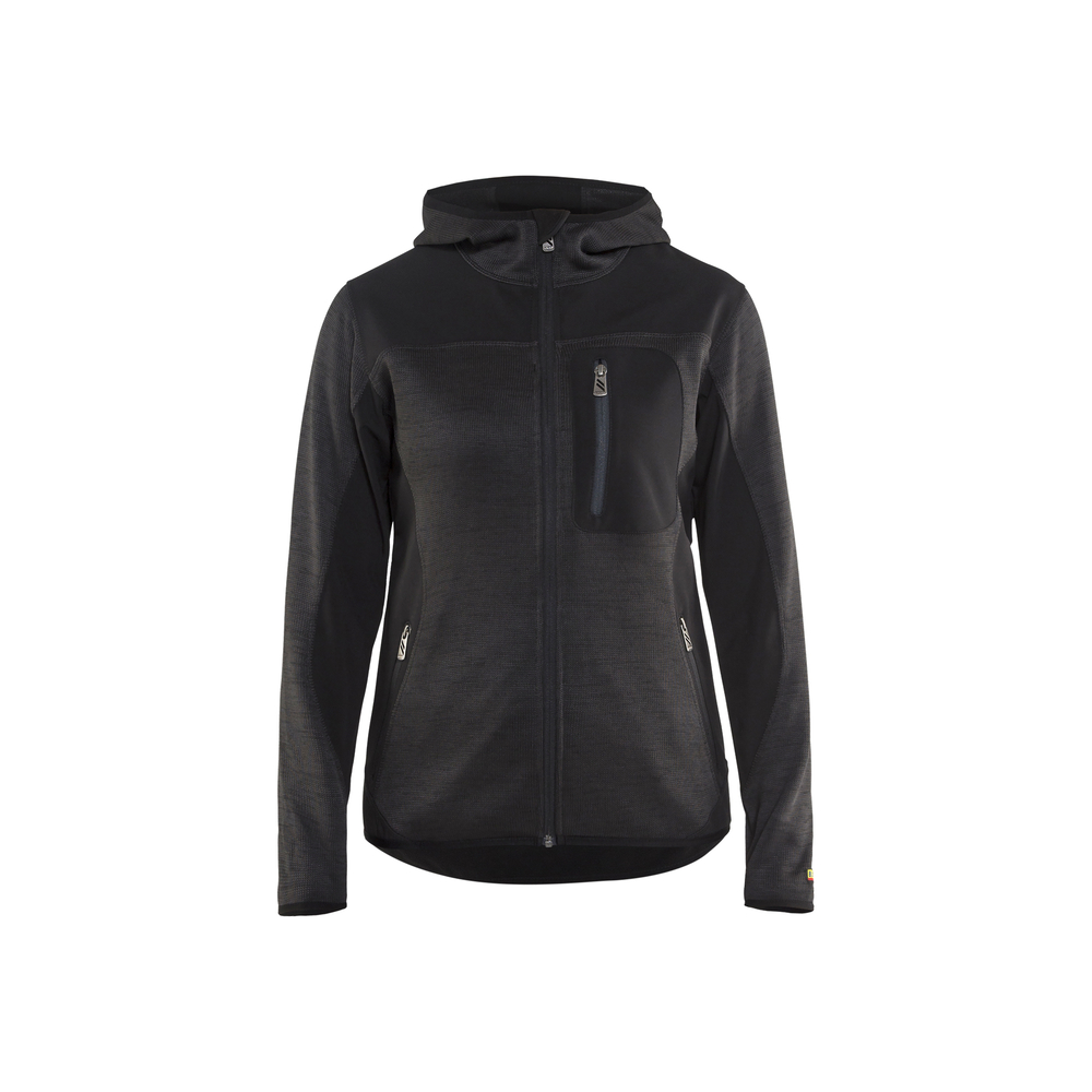 Veste tricotée à capuche femme Blåkläder 4931 Gris anthracite/Noir Blaklader - 493121179799