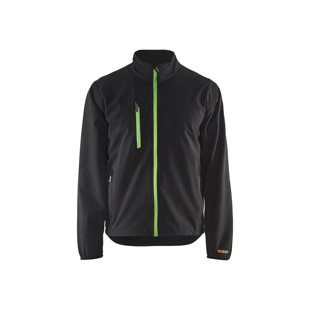 Veste Softshell stretch 2D Blåkläder 4952 Noir/vert Blaklader - 495225189944