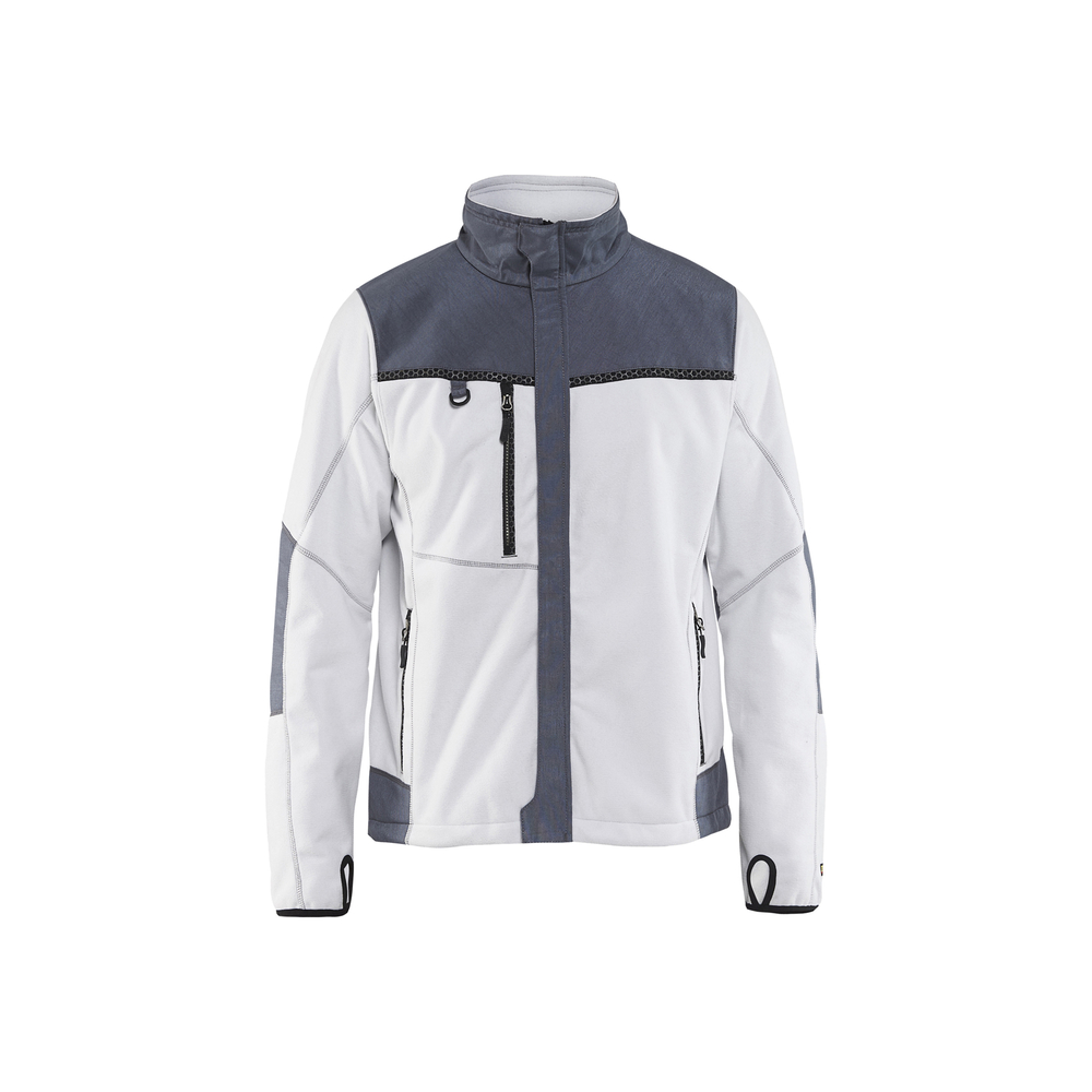 Veste polaire coupe-vent 4955 Blanc/Gris clair Blaklader - 495525241094