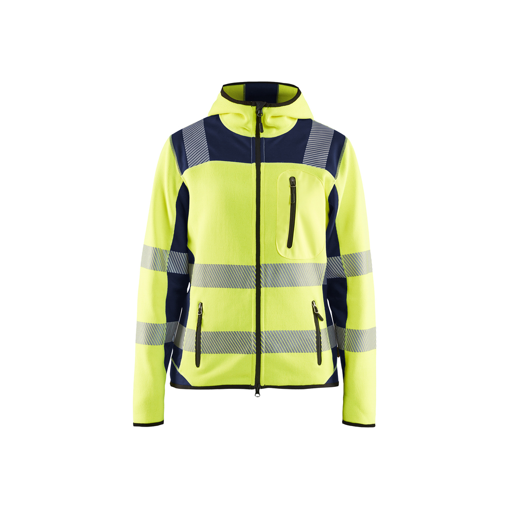 Veste tricotée haute-visibilité femme 4967 Jaune fluo/Marine Blaklader - 496721203389