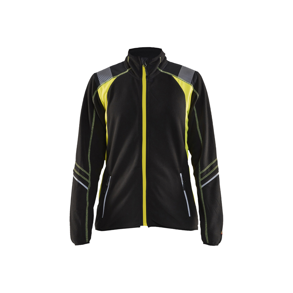 Veste micropolaire détails fluo femme Blåkläder 4973 Noir/Jaune fluo Blaklader - 497310109933