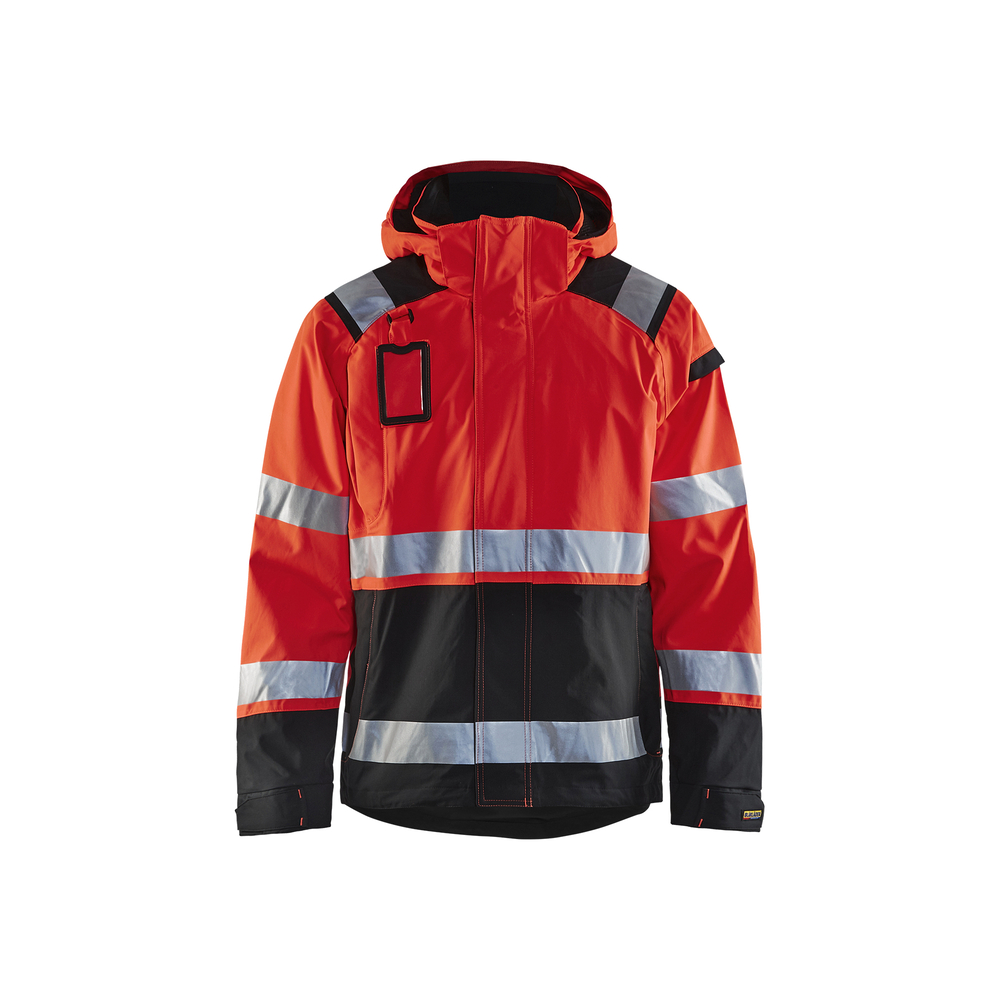 Veste hardshell stretch 2D haute-visibilité Blåkläder 4987 Rouge fluo/Noir Blaklader - 498719875599
