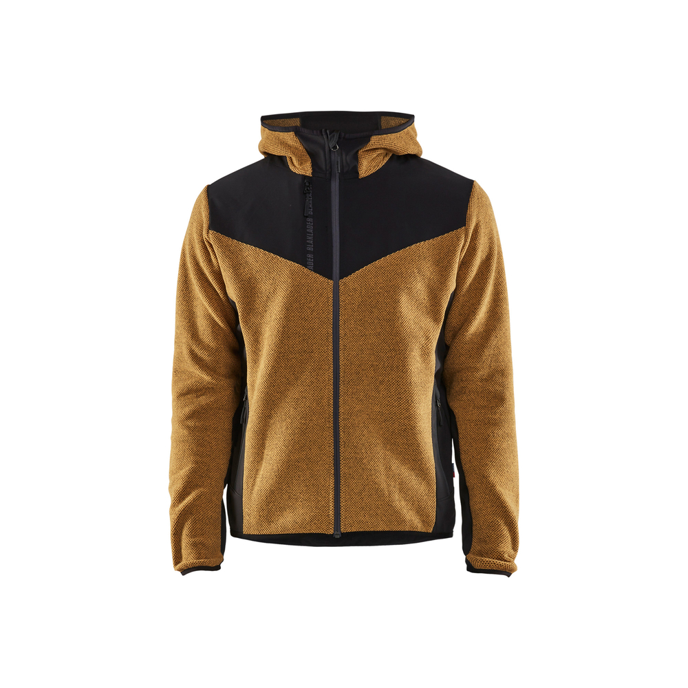 Veste tricotée avec softshell 5940 miel doré/Noir Blaklader - 594025363799
