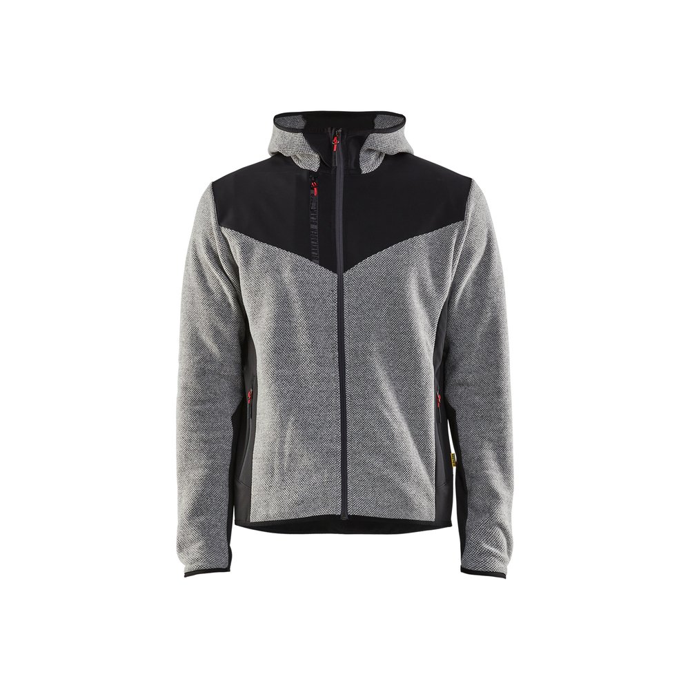 Veste tricotée avec softshell 5940 Gris chiné/Noir Blaklader - 594025369099