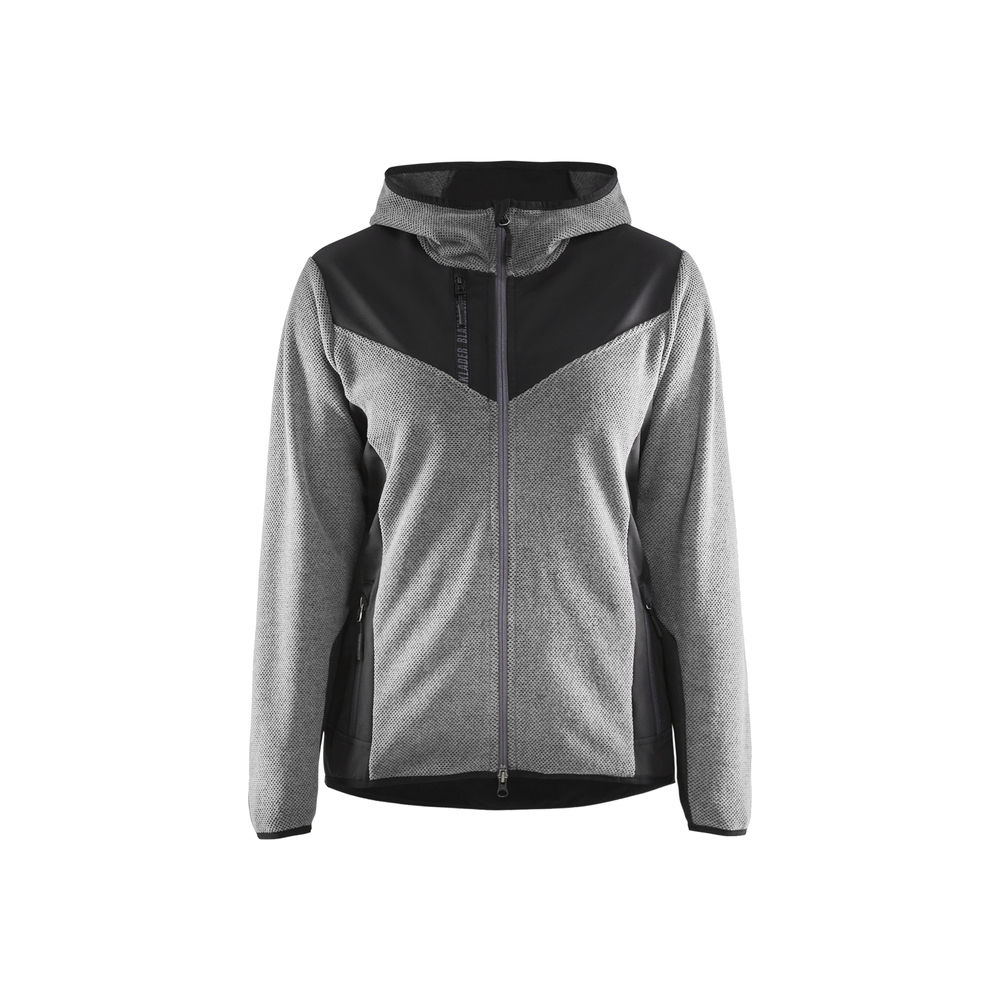 Veste tricotée avec softshell femme 5941 Gris chiné/Noir Blaklader - 594125369099