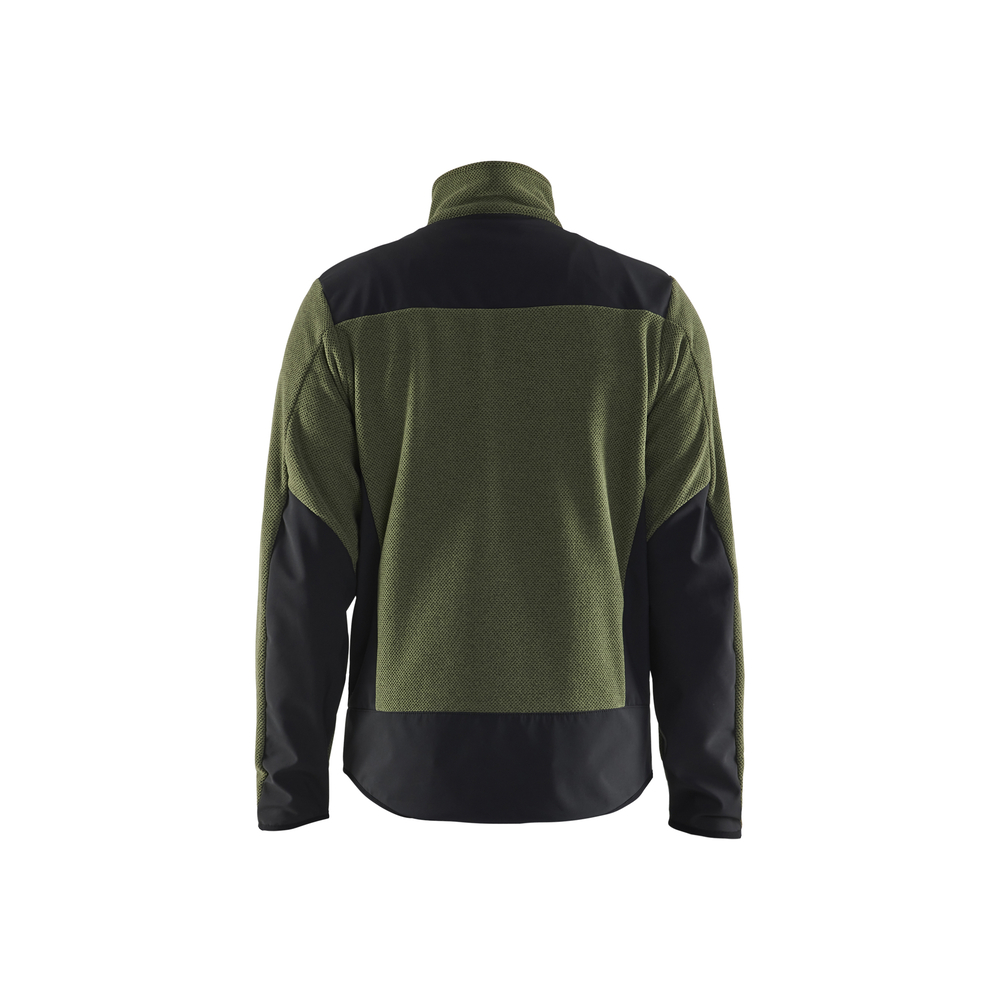 Veste tricotée avec softshell Blåkläder 5942 Vert foncé/Noir Blaklader - 594225364199