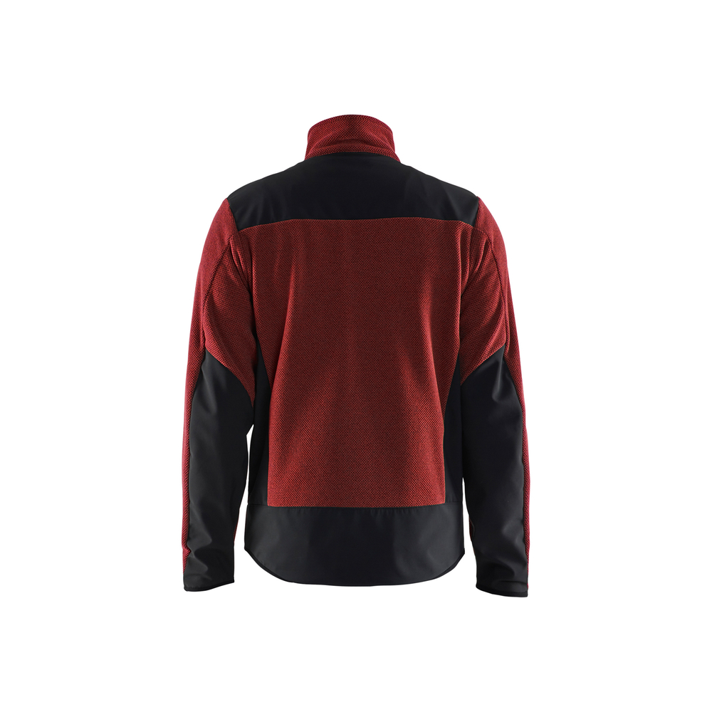 Veste tricotée avec softshell Blåkläder 5942 Rouge brique/Noir Blaklader - 594225365999