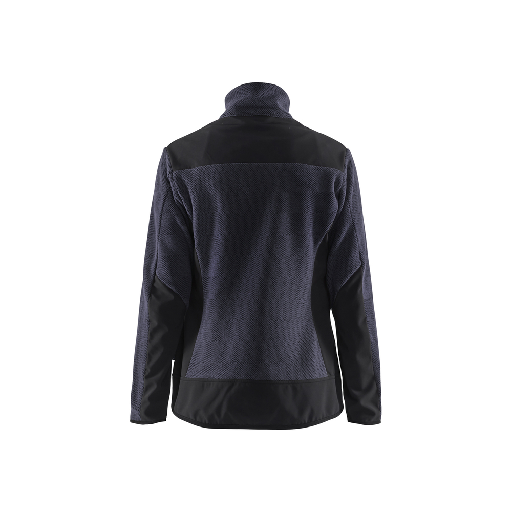 Veste tricotée avec softshell femme 5943 Marine foncé/Noir Blaklader - 594325368699