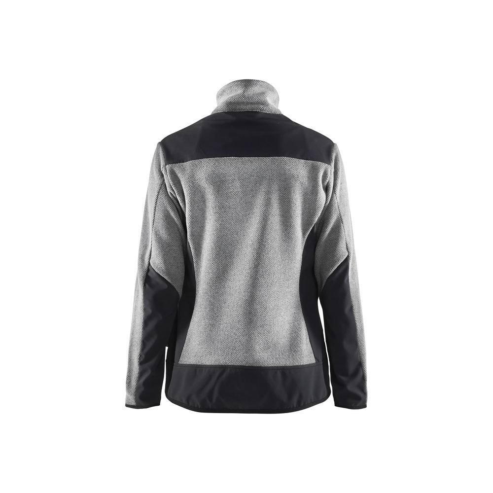 Veste tricotée avec softshell femme 5943 Gris chiné/Noir Blaklader - 594325369099