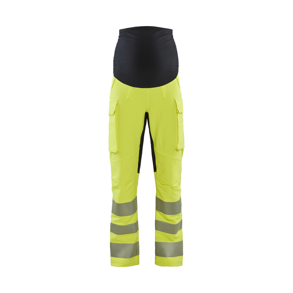 Pantalon de grossesse haute-visibilité stretch 4D 7100 Jaune fluo/Noir Blaklader - 710016423399