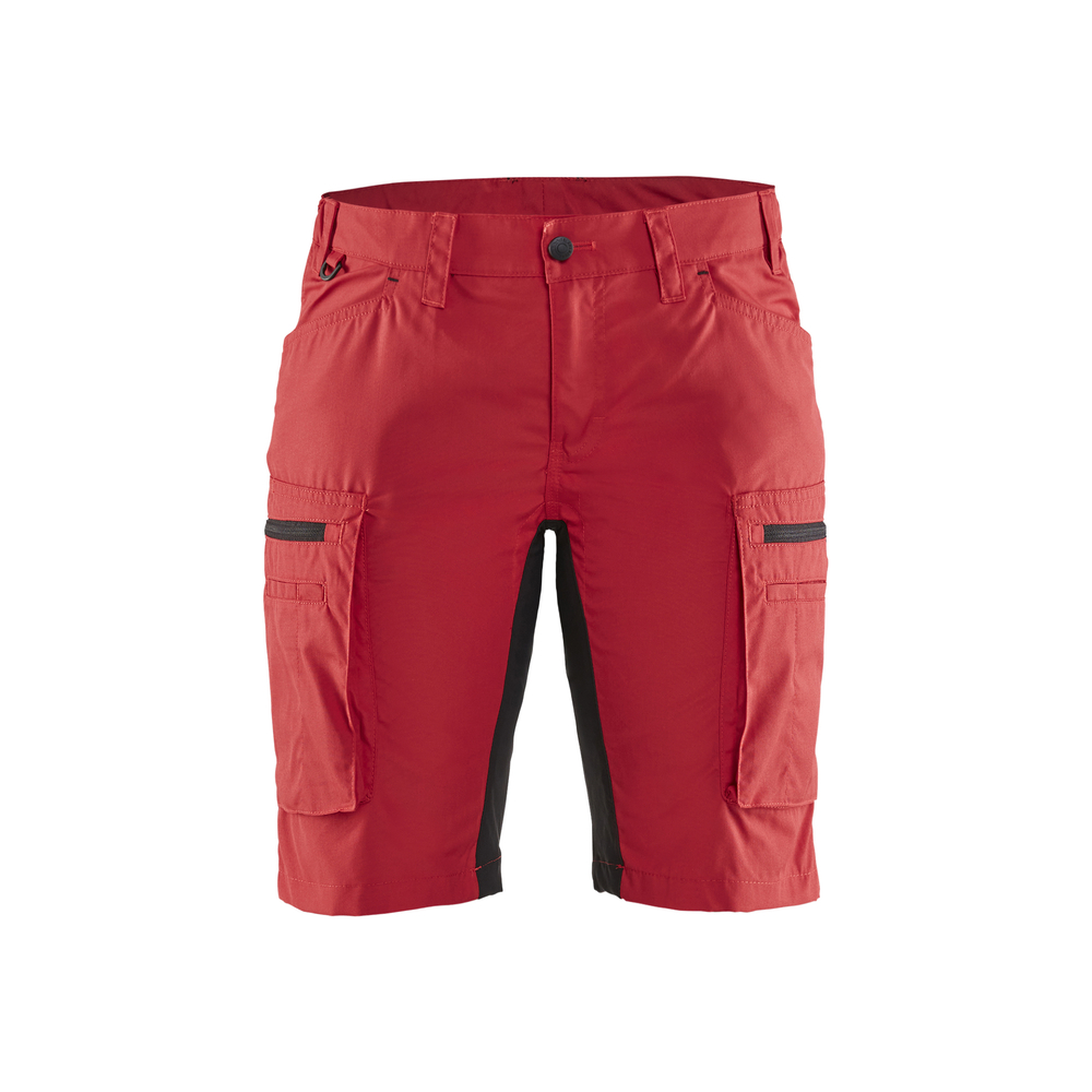 Short maintenance stretch femme Blåkläder 7149 Rouge/Noir Blaklader - 714918455699C