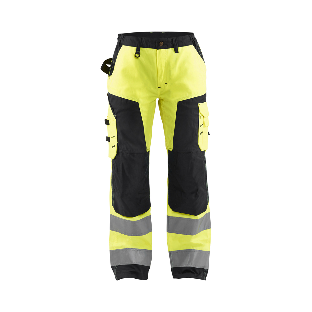 Pantalon artisan haute-visibilité femme 7155 Jaune fluo/Noir Blaklader - 715518113399C