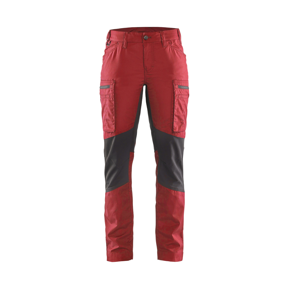 Pantalon maintenance +stretch femme Blåkläder 7159 Rouge/Noir Blaklader - 715918455699C