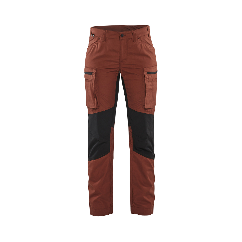 Pantalon maintenance +stretch femme 7159 Rouge brique/Noir Blaklader - 715918455999C