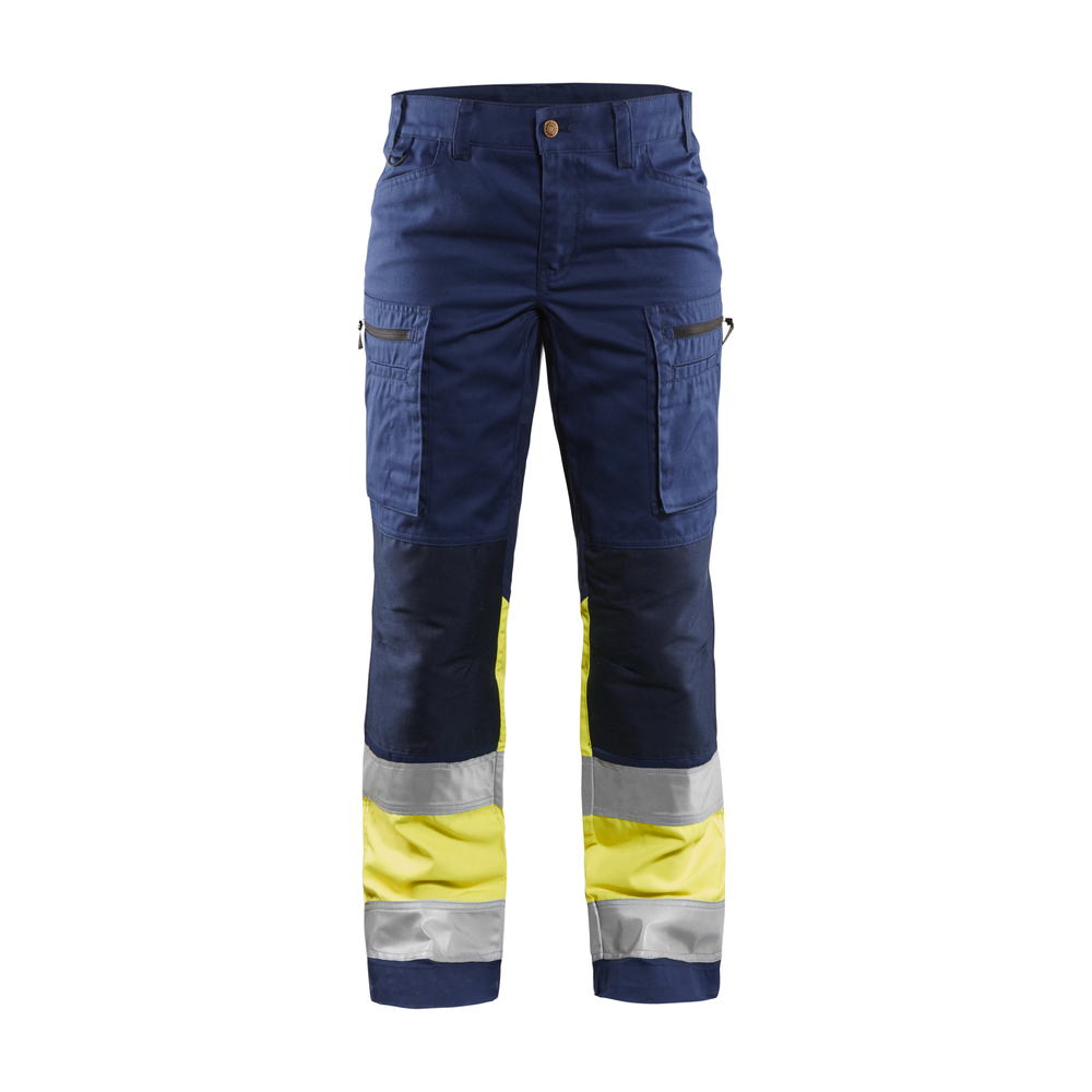 Pantalon +stretch haute-visibilité femme 7161 Marine/Jaune fluo Blaklader - 716118118933C