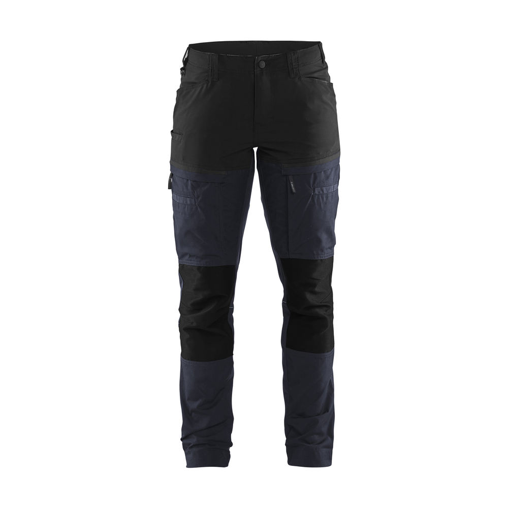Pantalon maintenance +stretch femme Blåkläder 7166 Marine foncé/Noir Blaklader - 716618458699C