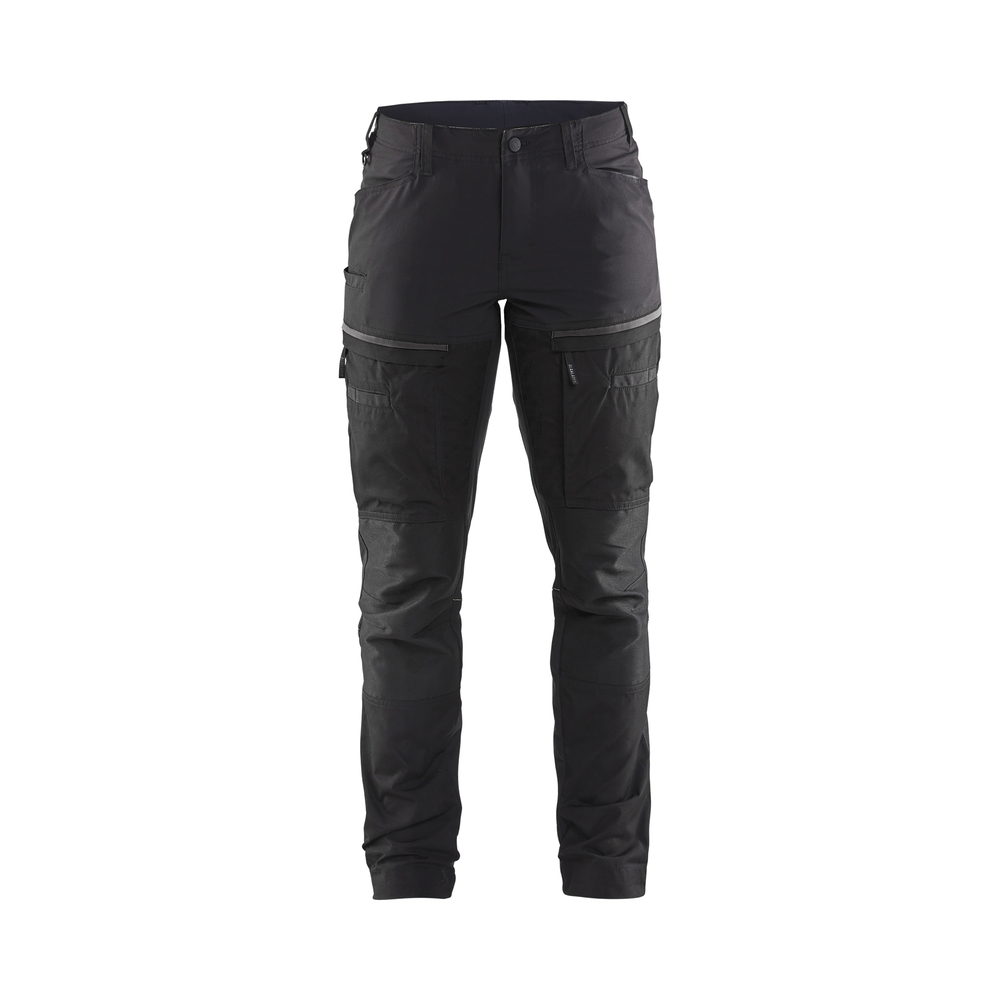 Pantalon maintenance +stretch femme 7166 Noir/Gris foncé Blaklader - 716618459998C