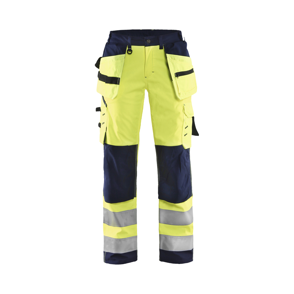 Pantalon softshell haute-visibilité femme 7167 Jaune fluo/Marine Blaklader - 716725173389C