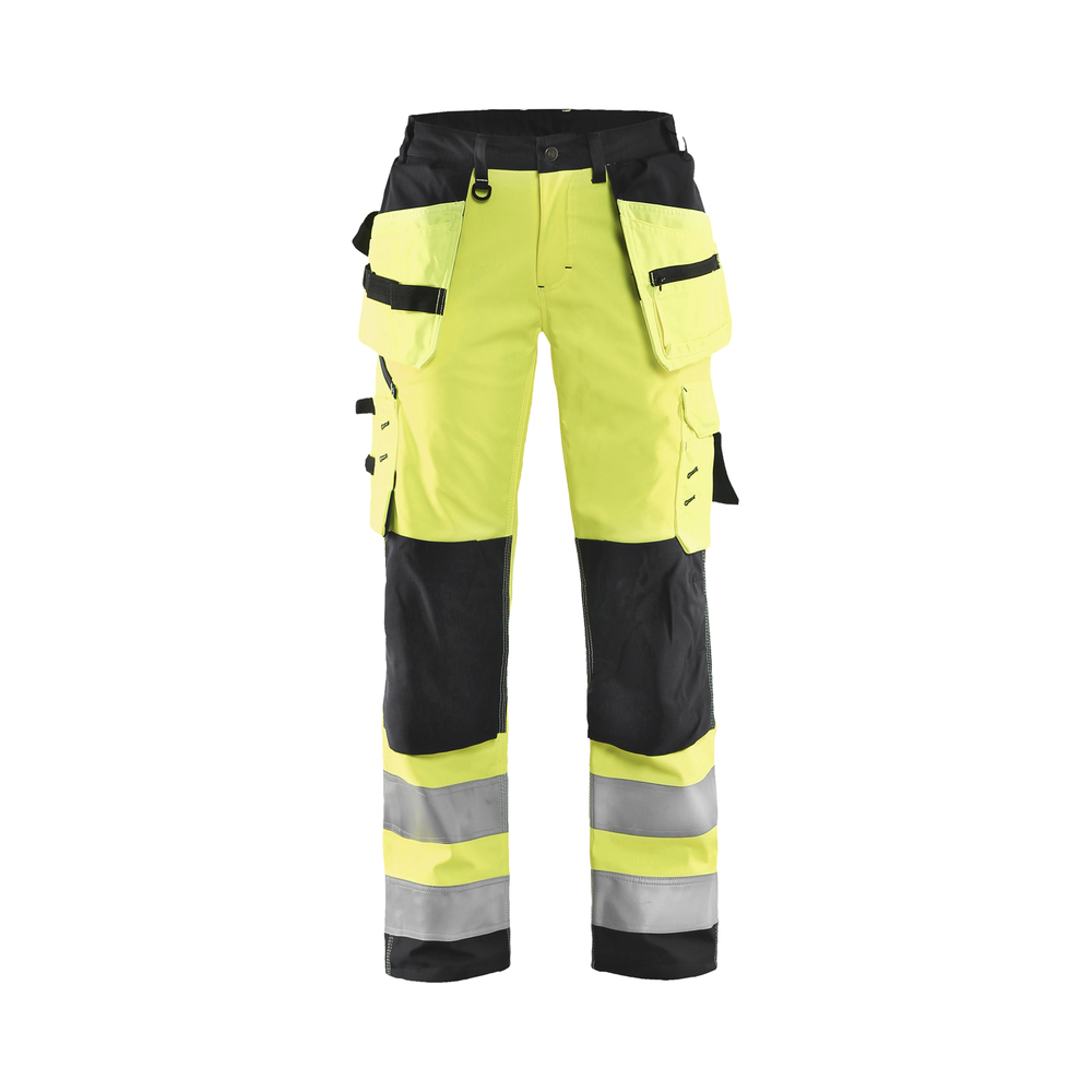 Pantalon softshell haute-visibilité femme 7167 Jaune fluo/Noir Blaklader - 716725173399C
